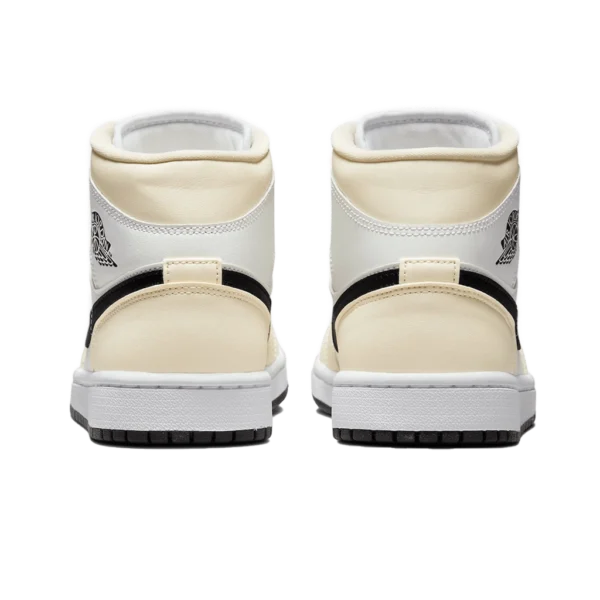 ⁦Air Jordan 1 Mid Coconut Milk Black White⁩ – תמונה ⁦3⁩