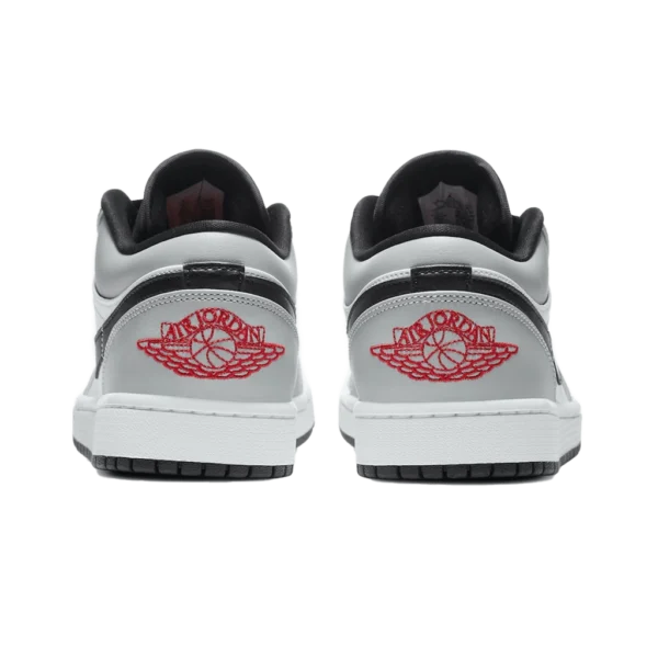 ⁦Air Jordan 1 Low Light Smoke Gray Gym Red White⁩ – תמונה ⁦3⁩