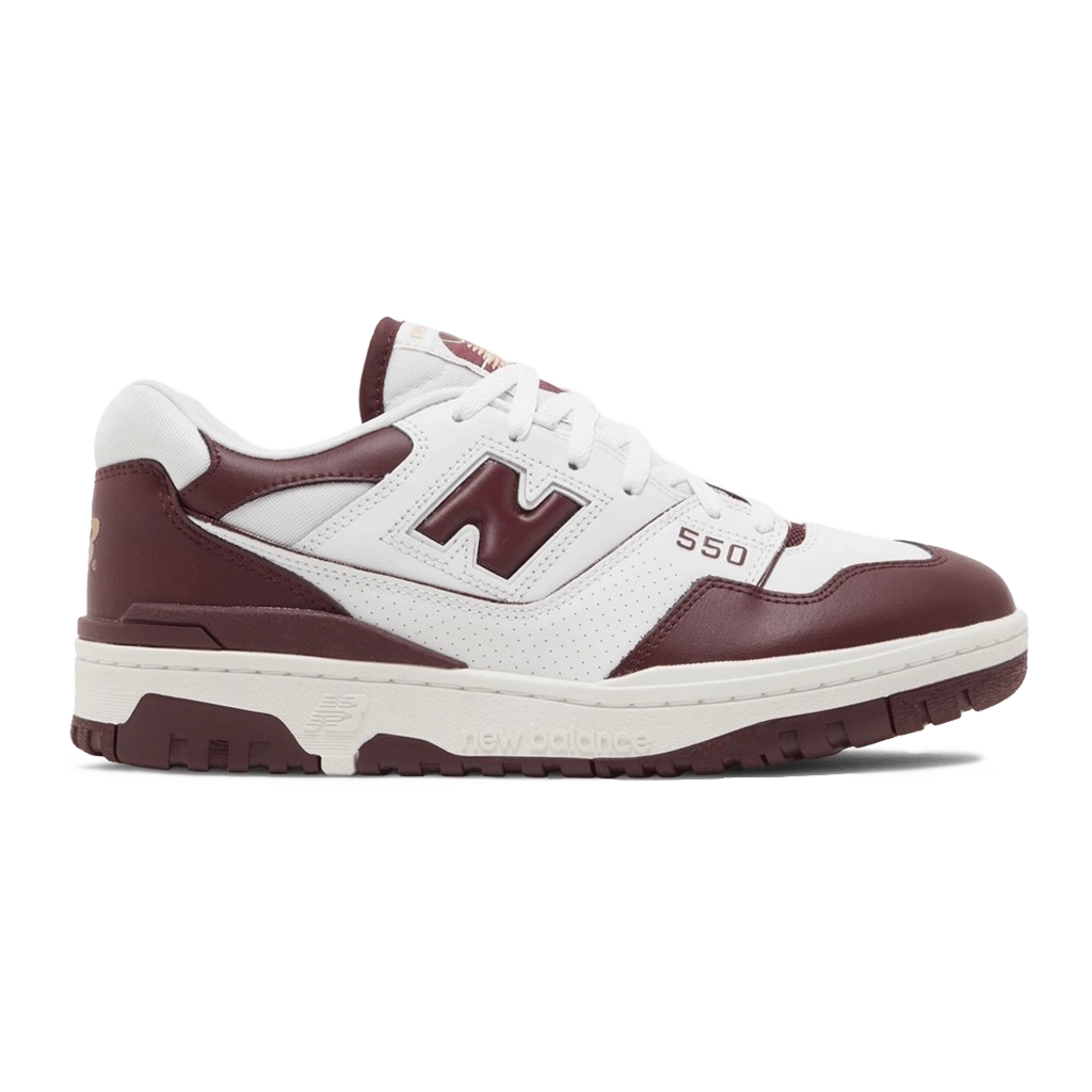 1 New Balance 550 White Burgundy – תמונה 1