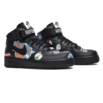 ⁦Nike Air Force 1 Mid ’07 x Supreme Black⁩ – תמונה ⁦2⁩