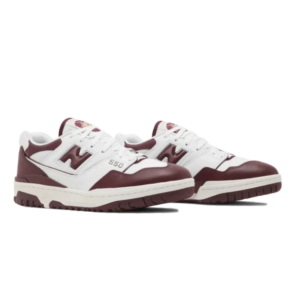 ⁦New Balance 550 White Burgundy⁩ – תמונה ⁦2⁩
