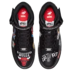 ⁦Nike Air Force 1 Mid ’07 x Supreme Black⁩ – תמונה ⁦4⁩
