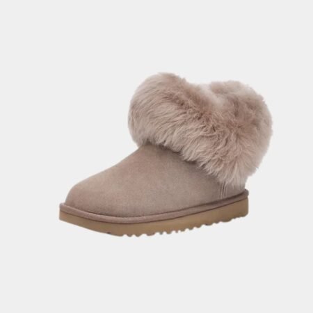 UGG Classic Mini Fluff Collar Brown