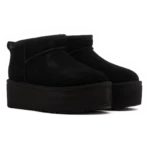 ⁦UGG Classic Ultra Mini Platform Black⁩ – תמונה ⁦2⁩