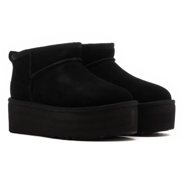 ⁦UGG Classic Ultra Mini Platform Black⁩ – תמונה ⁦2⁩