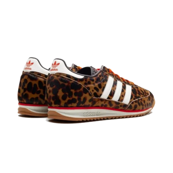 ⁦Adidas SL 72 RS Leopard Pony Hair Dark Brown Off White⁩ – תמונה ⁦3⁩