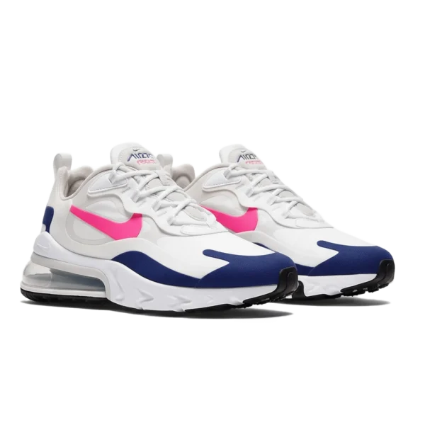⁦Nike Air Max 270 React White Pink Blue⁩ – תמונה ⁦2⁩