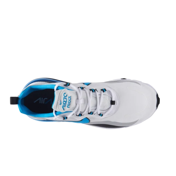 ⁦Nike Air Max 270 React White Light Blue Cool Grey⁩ – תמונה ⁦4⁩