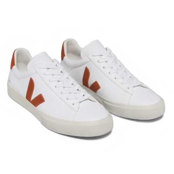 ⁦Veja Campo Leather Sneakers White Red⁩ – תמונה ⁦2⁩