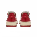 ⁦Autry Medalist Low Sneakers White Red Leather⁩ – תמונה ⁦3⁩