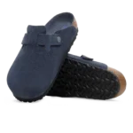 ⁦Birkenstock Boston Soft Footbed Suede Clogs New Navy Tonal⁩ – תמונה ⁦4⁩