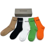 Balenciaga Bright Colors Long Socks Pack (5 Pairs)