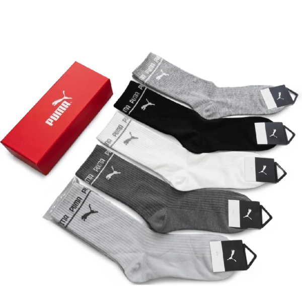 ⁦Puma Long Socks Basic Colors (5 Pack)⁩ – תמונה ⁦2⁩
