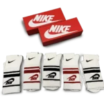 ⁦Nike White Black Red Long Socks Pack (5 Pairs)⁩ – תמונה ⁦3⁩