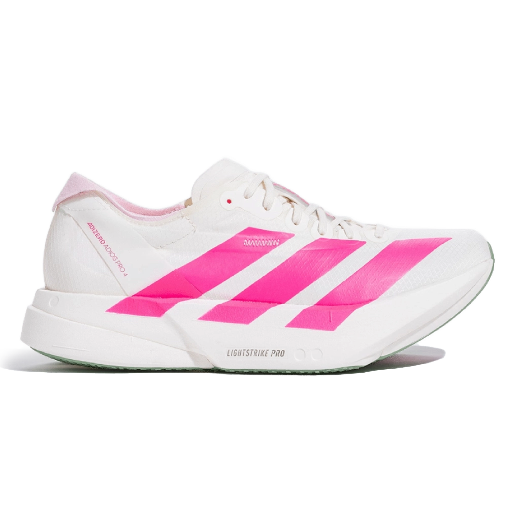 1-Off White Lucid Pink Silver Green Adidas Adizero Adios Pro Off White Lucid Pink Silver Green – תמונה 1