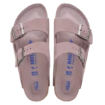 ⁦Birkenstock Arizona Soft Footbed Suede Leather Sandals Faded Purple Tonal⁩ – תמונה ⁦3⁩