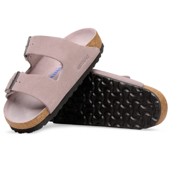 ⁦Birkenstock Arizona Soft Footbed Suede Leather Sandals Faded Purple Tonal⁩ – תמונה ⁦2⁩